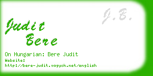 judit bere business card